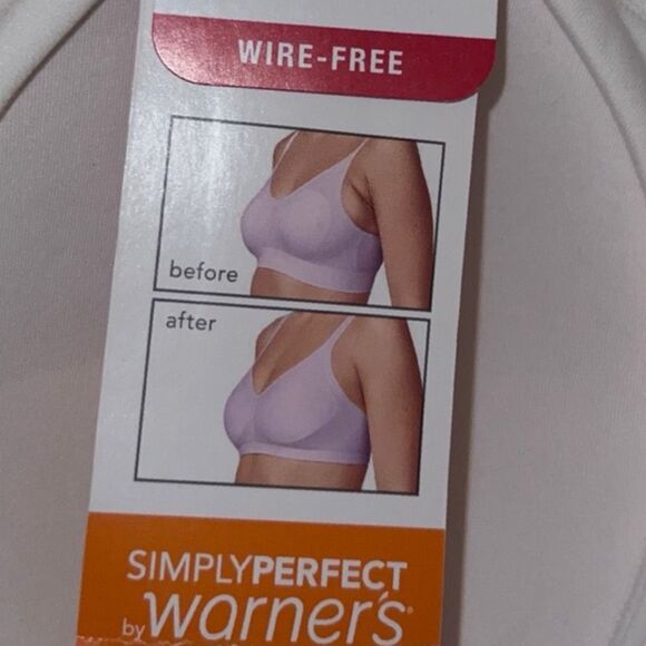 NWT Warners Off White Padded Wireless Bra Size Medium - Picture 5 of 5